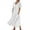 White, variant on QUYUON Womens Pockets Midi Dresses Summer Casual Short Sleeve Round Neck Beach Sundress Evening Party Button Up Loose Flowy A-Line Tunic Long Dress Style D-5042 Light Blue M