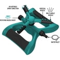 thumbnail image 2 of 360 Rotating Adjustable Lawn Irrigation System Watering SprinklerAutomatic Covering Large Area with Leak Free Design Durable 3 Arm Sprayer, 2 of 4