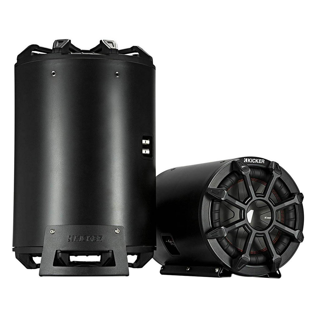 Kicker CWTB 10 Inch Ultra Deep Loaded Trunk Mounted Tube Sub Speakers
