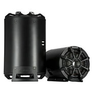 Kicker CWTB 10 Inch Ultra Deep Loaded Trunk Mounted Tube Sub Speakers, Black