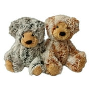 Set of 2 BRINDLE BEAR & CARAMEL BEAR 12" Stuffed Animal Plush by Aurora