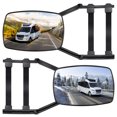 thumbnail image 1 of Universal Caravan Trailer Car Towing Mirror Adjustable Tow Dual Mirror Extension Strap Rear View Side Spot Blind Convex Truck 2Pcs, 1 of 5
