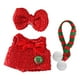 thumbnail image 5 of Conjunto de atuendo de muñeca navideña, decoración, accesorios fotográficos navideños DIY, fiesta de cumpleaños Lazo, 5 of 9