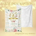 thumbnail image 3 of 60th Birthday Gifts for Women/Men Blanket 60x50in, 60th Birthday Gift Ideas, Gifts for 60 Year Old Woman, 60th Birthday Decorations Women, Happy 60 Birthday Gifts for Women, 1964 Birthday Gift, 3 of 6