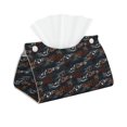 thumbnail image 2 of Lsque Cool Sports Car Printed Long Tissue Box Cover Holder, Facial Paper Organizer Dispenser,Triangle with Bottom Belt, PVC Leather Decorative Organizer, 2 of 9