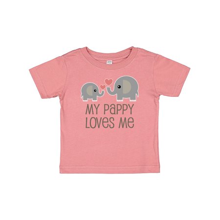 

Inktastic My Pappy Grandpa Loves Me Gift Baby Boy or Baby Girl T-Shirt