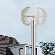 SENDERPICK 600W Wind Turbine 12V Wind Turbine Generator Red Lantern Vertical Wind Generator 5 Leaves Wind Turbine Kit with Controller No Pole
