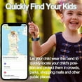 thumbnail image 6 of Suitable for AirTag GPS tracker silicone holder, 2-piece waterproof wristband set for children, with safety and anti loss protection, 6 of 8