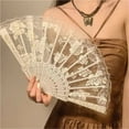 thumbnail image 2 of Hand Fans Lace Dancing Fan Woman Decorative Handheld Fan For Women Party Clothing Accessorie Hanfu Accessorie, 2 of 7