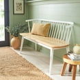 thumbnail image 2 of SAFAVIEH Blanchard Solid Classic Spindle Bench, Natural/White, 2 of 10