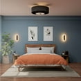 thumbnail image 6 of Hunter - Brookside Indoor Ceiling Fan With Light, Remote, 30-inch, Matte Black, Casual-style, 3-speed WhisperWind Motor, 52975, for Living Rooms, Bedrooms, 6 of 15