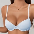 thumbnail image 5 of Ynynloco Women's Push Up Padded Plunge Bra Seamless T-Shirt Underwire Plunge Bra Comfort Lightly Add One Cup, 5 of 5