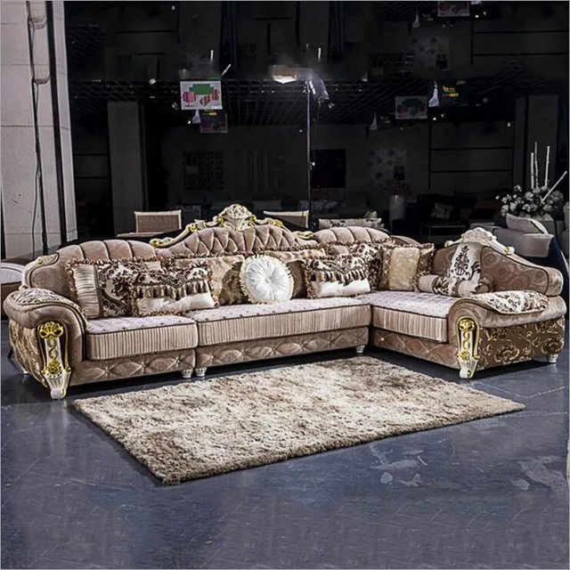 living room furniture modern fabric sofa European sectional sofa set a1274 My Lux Decor Round