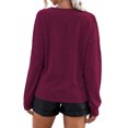 thumbnail image 4 of TRKIYQC Mujeres Sueltas Tops, Manga Larga Cuello en V Retro Encaje Casual Street Party Primavera Otoño Camisa TRKIYQC moda, 4 of 5