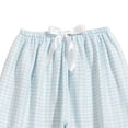 thumbnail image 5 of Yertdoel Pajama Shorts Women Fashion Plaid Bow Elastic Waist Loose Lounge Shorts Daily Casual Comfy Lightweight Soft Sleep Bottoms, 5 of 6
