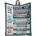 thumbnail image 1 of LHSHID Birthday Gift Ideas for Auntie Gift Flannel Blanket 40x50in, 1 of 8