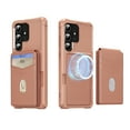 thumbnail image 2 of for Samsung Galaxy S21 Ultra Phone Case Card Holder with Compatible with MagSafe Magnetic RFID Blocking PU Leather Flip Kickstand Detachable 2-in-1 Wallet Case For Samsung Galaxy S21 Ultra,Rosegold, 2 of 8