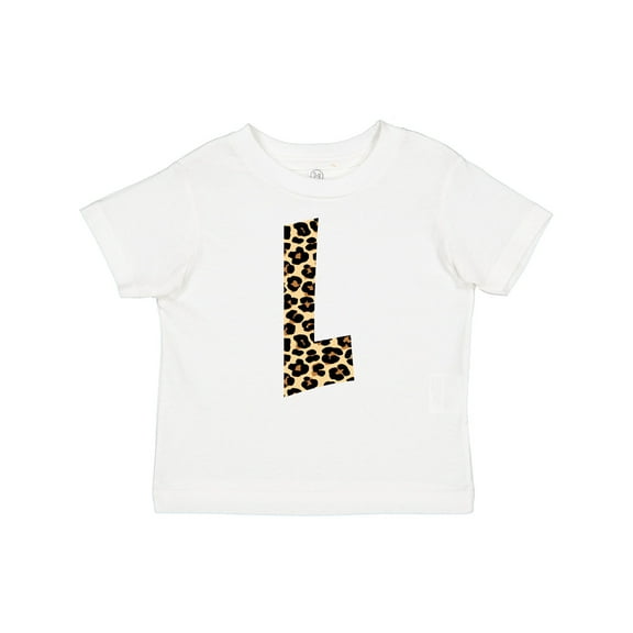 Inktastic Leopard Print Letter L Boys or Girls Baby T-Shirt