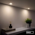 thumbnail image 4 of Juego de 1 foco LED redondo extraplano de 5 vatios (5 W) / 450 lúmenes, blanco Foco LED empotrable exclusivo | Lámpara de techo orientable 50° Spot LED Blanco neutro 3000K, 4 of 5