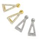 thumbnail image 4 of Pendientes colgantes Fernando Pendientes triangulares dorado, 4 of 8