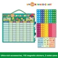 thumbnail image 3 of Tabla de recompensas magnética para niños, calendario de rutina diario personalizable Flexible, tablero de recompensa de comportamiento de juguete, regalo, 1 Juego, 3 of 8