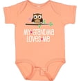 thumbnail image 3 of Inktastic My Grandma Loves Me Girls Girls Baby Bodysuit, 3 of 5