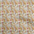 thumbnail image 1 of oneOone Cotton Poplin Brown Fabric Abstract Floral Sewing Craft Projects Fabric Prints By Yard 42 Inch Wide, 1 of 4
