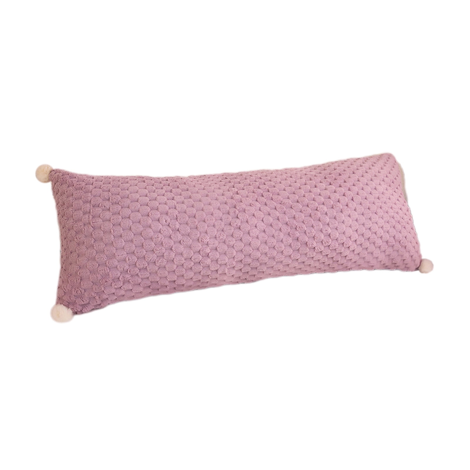 Soft Velvet Long Body Pillow for Side Sleeping, 60cm Length, Multiple Colors, Ideal for Dormitory, Bedside, and Leg Support