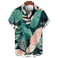 thumbnail image 3 of Birdeem Chemise Décontractée à Manches Courtes pour Hommes avec Boutons Imprimés et Col Rabattu, 3 of 9