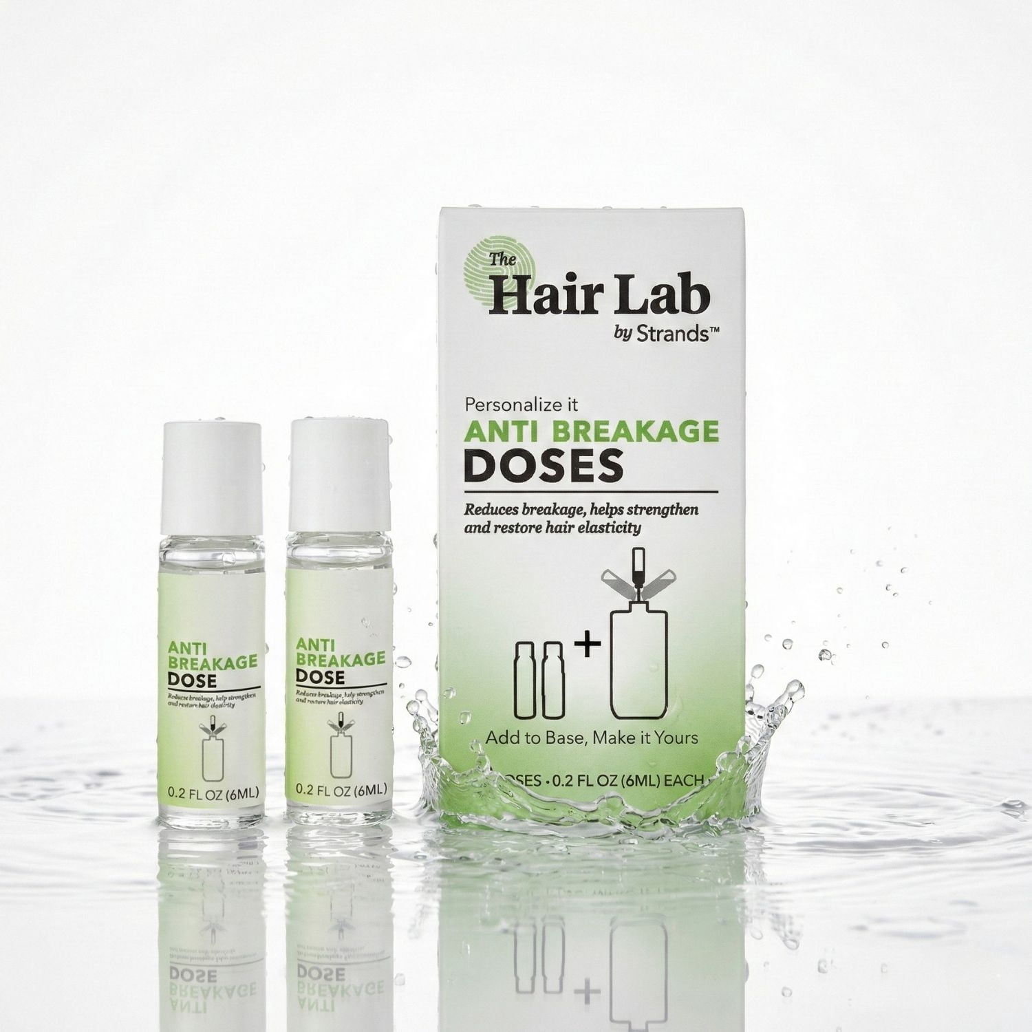 The Hair Lab Anti-Breakage Shampoo & Conditioner Dose Set with Vegan Protein to Fortify Hair, 2 x 0.2 fl oz