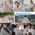 thumbnail image 5 of Pink Teal Forest Cooling Blanket, Lightweight Breathable Summer Throw Blanket with Double Sided Cold Effect, Modern Oil Painting Art Picnic Beach Blankets Bed Sheet for Hot Sleepers 50"x60", 5 of 8