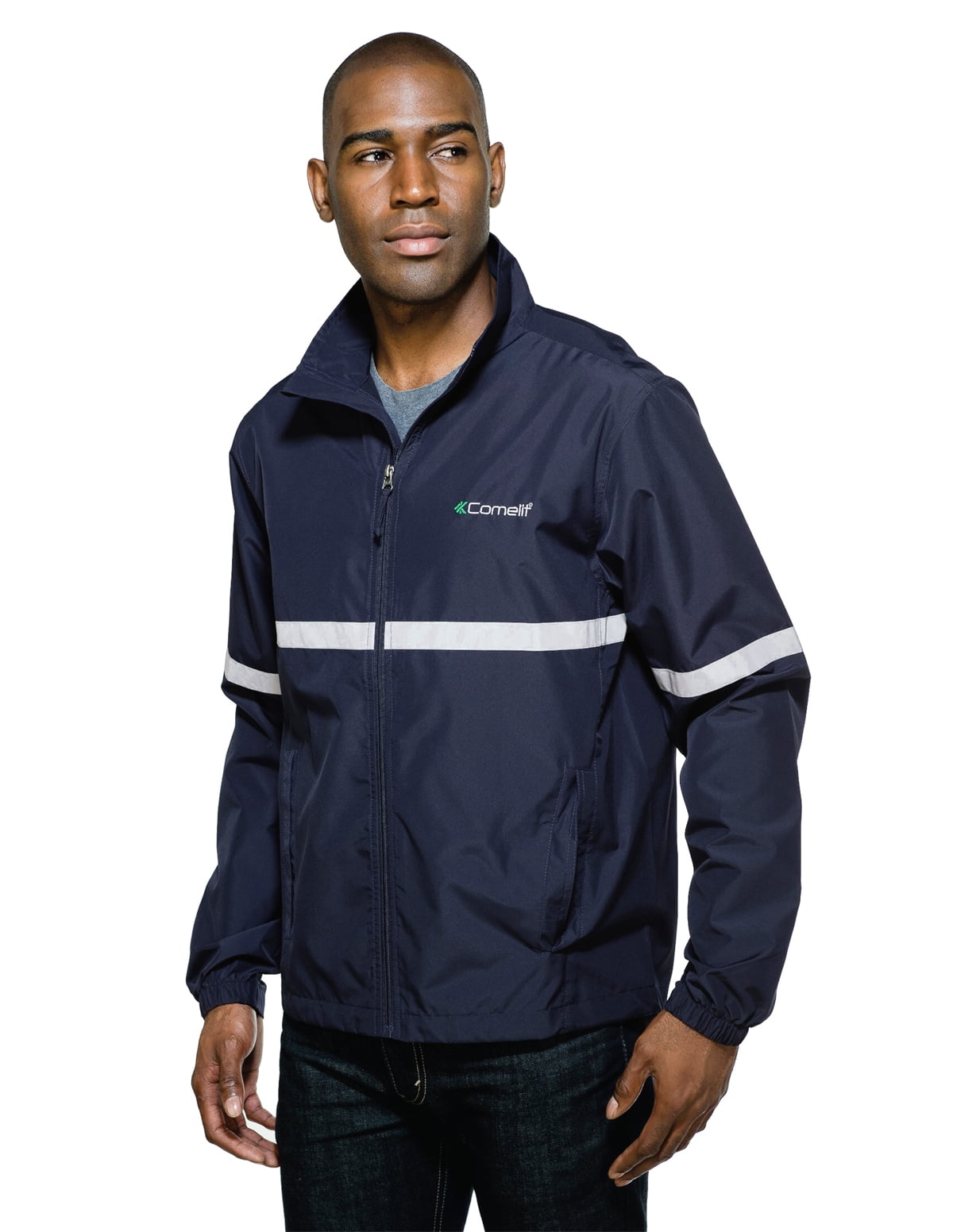 Water Resistant Reflective Tape Jacket 