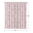 thumbnail image 5 of Pioneer Flower Floral Print Pattern Shower Curtain 72"x84", Bathroom Decorative Shower Curtain Set with 12 Hooks, Waterproof Washable, 5 of 6