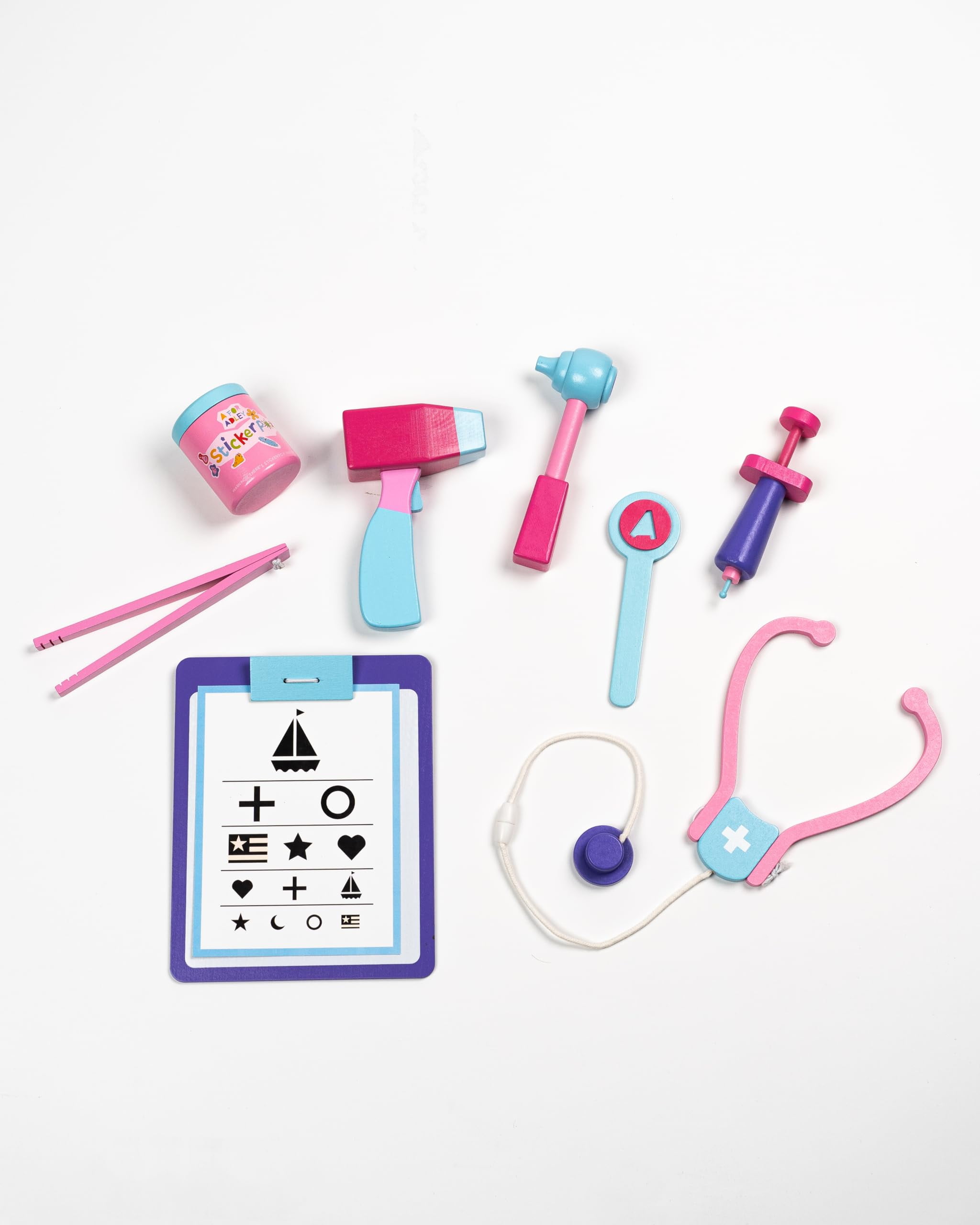 A for Adley's Sticker Pox Doctor Play Kit Complete with Actual Sticker Pox