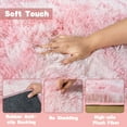 thumbnail image 3 of Socofuz Super Soft Fluffy Rug for Bedroom,6x9 Tie-dye Pink Anti-Skid Plush Floor Carpet for Living Room Home Decor, 3 of 7