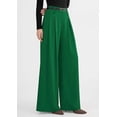 thumbnail image 3 of PRETTYGARDEN Womens Fall Wide Leg Trousers High Elastic Waist Loose Pleated Long Flowy Palazzo Work Pants with Pockets, 3 of 6