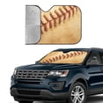 thumbnail image 2 of Yiaed Vintage Baseball Print Car Windshield Sunshade Front Auto Car Front Window Sun Shade Foldable Sun Visor Shield Cover Auto Accessories for Sedan SUV Truck-Small, 2 of 5