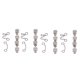 thumbnail image 3 of Botones ajustables desmontables diseño de ranura flexible plata grandes accesorios de bricolaje para pantalones faldas, 3 of 8