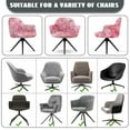 thumbnail image 6 of Xixirimido Cherry Blossom Pink Marble Pattern Stretch Office Chair Cover Desk Chair Cover for Armrest Chair Universal Swivel Chair Slipcovers Mid Back Accent Dining Chair Protector, 6 of 7