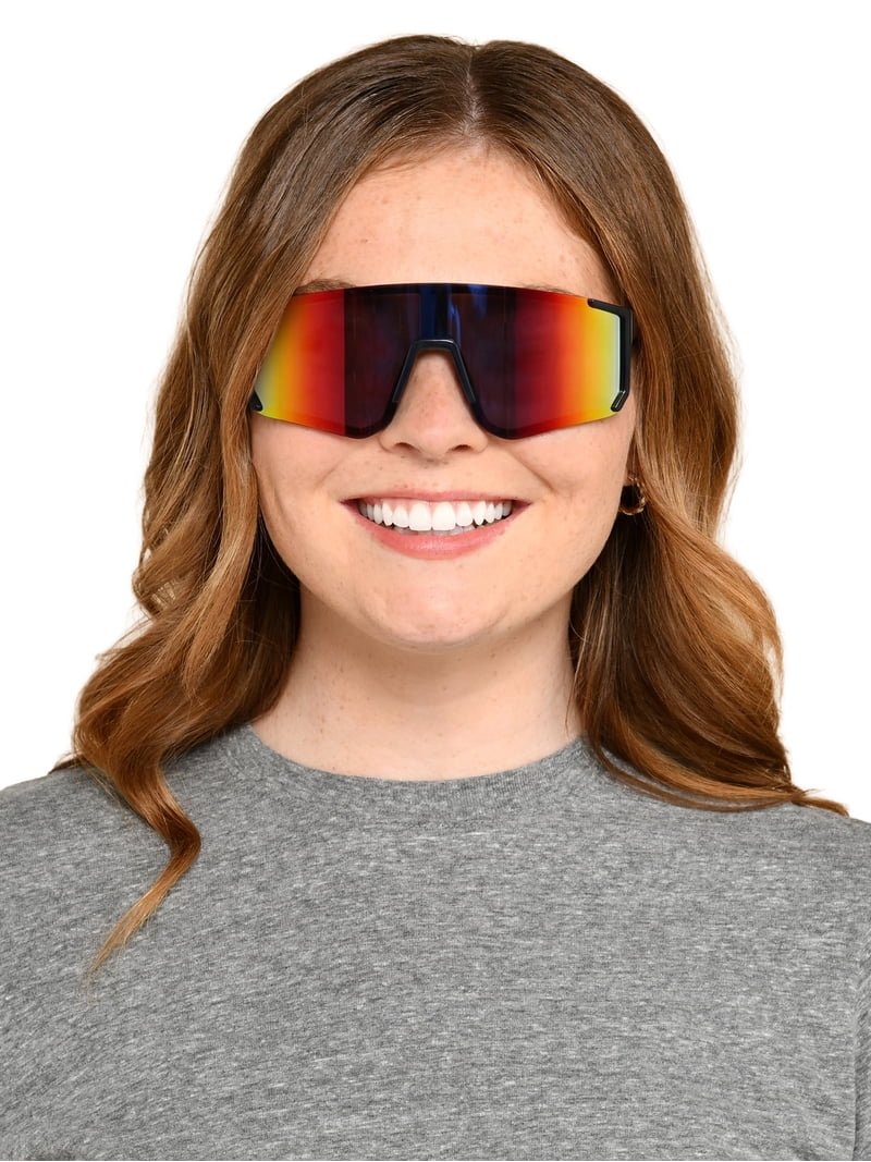 Panama Jack® x Foster Grant® Black Shield Men's Sunglasses