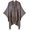 Khaki, variant on Women Warm Shawl Wraps Double Side Poncho Front Open Cape Blanket Long Large Winter Sweater Scarf