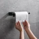 thumbnail image 3 of Soporte para papel de cocina de acero inoxidable, portarrollos de papel autoadhesivo para cocina, sin perforación, estante de almacenamiento alargado para cocina y baño, 3 of 5