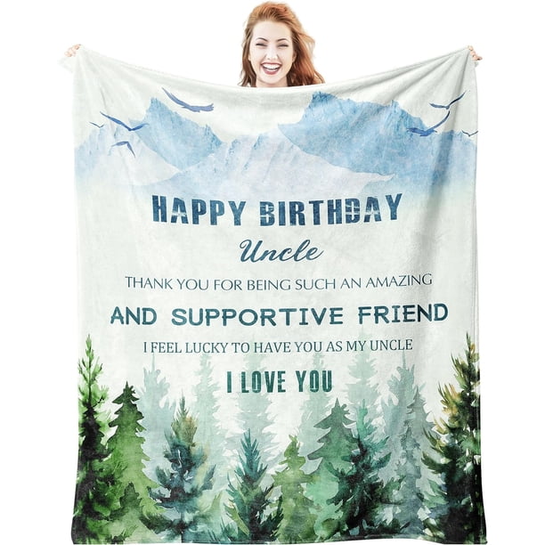 LHSHID Mom Birthday Unique Birthday Gift Blankets Gift Blanket Flannel Soft and Comfortable Anti static Bed Sofa Blanket 50x60in
