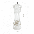 thumbnail image 2 of Clear Acrylic Pepper Grinder Mill With Adjustable Coarseness 6 Inch, 2 of 7
