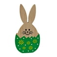 thumbnail image 2 of ¡Liquidación! Adorno de escritorio Aijlhda, conejito de Pascua, adorno artesanal de madera, decoración de escritorio, adornos con formas de conejo de madera, regalos artesanales, decoración de mesa, 2 of 7