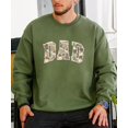 thumbnail image 2 of Camo Dad Sweatshirt for Men Hunting Sweatshirt for Father Military Camouflage Crewneck Army Green Sweatshirt Adult Large, 2 of 7