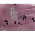 thumbnail image 5 of oneOone Georgette Viscose Light Pink Fabric Rooster Cock Craft Projects Decor Fabric Printed By The Yard 42 Inch Wide, 5 of 6