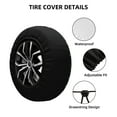 thumbnail image 4 of Junzan Forest Flora And Insects Tire Cover Wheel Protector For Truck Suv Trailer Camping Rv Tire Covers-14 Inch, 4 of 9