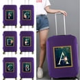 thumbnail image 2 of in stock锛乀ravel suitcase Luggage Covers Protective Covers Scratch Proof Dust Cover Reusable Dust Cover flower Pattern Series 8flowerL M, 2 of 6