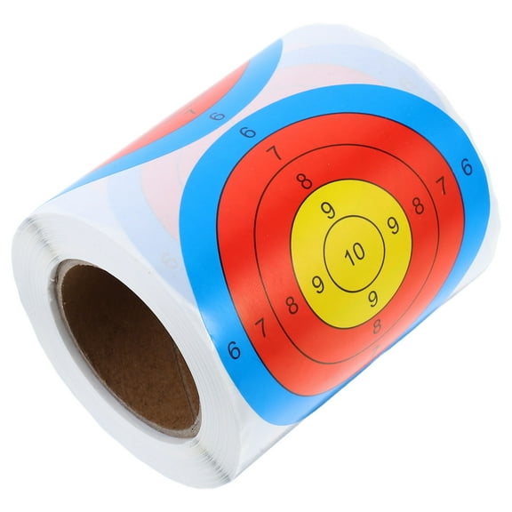 FRCOLOR 1 Roll Of Glow-In-The-Dark Shooting Target Stickers Target Practice Shooting Paper Glow-In-The-Dark Shooting Target Practice Set 76mm